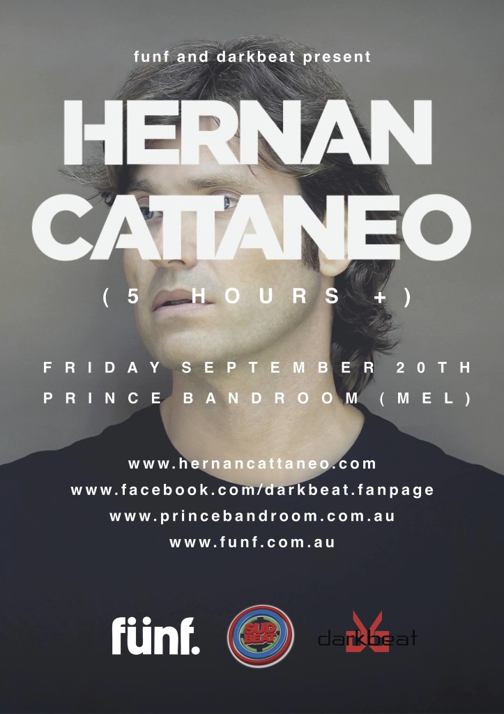 Hernan Cattaneo - Sept 20th @ Prince